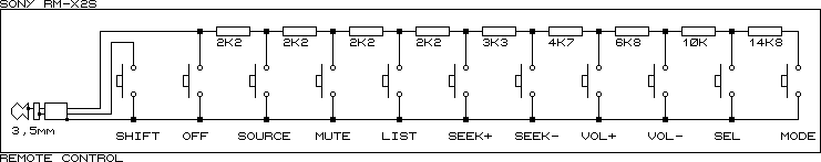 RM-X2S Remote Schematic